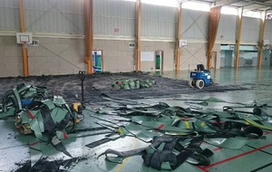 Travaux au gymnase LADOUMEGUE