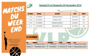 Matchs des 23 et 24 Novembre