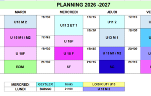Planning Provisoire