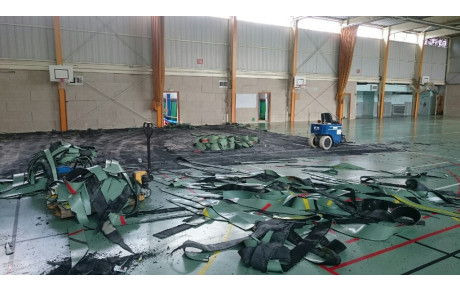 Travaux au gymnase LADOUMEGUE