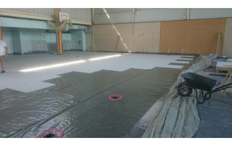 Reprise des travaux au gymnase LADOUMEGUE