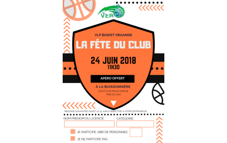 Fête de fin d'année du club VLP ASR Basket