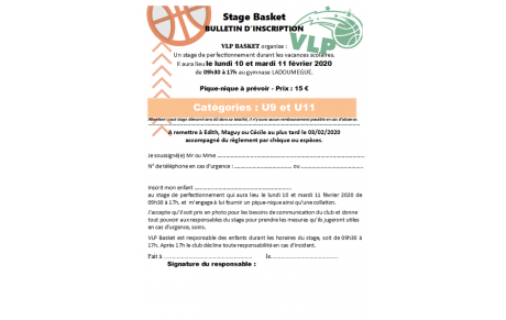 stage U9 et U11